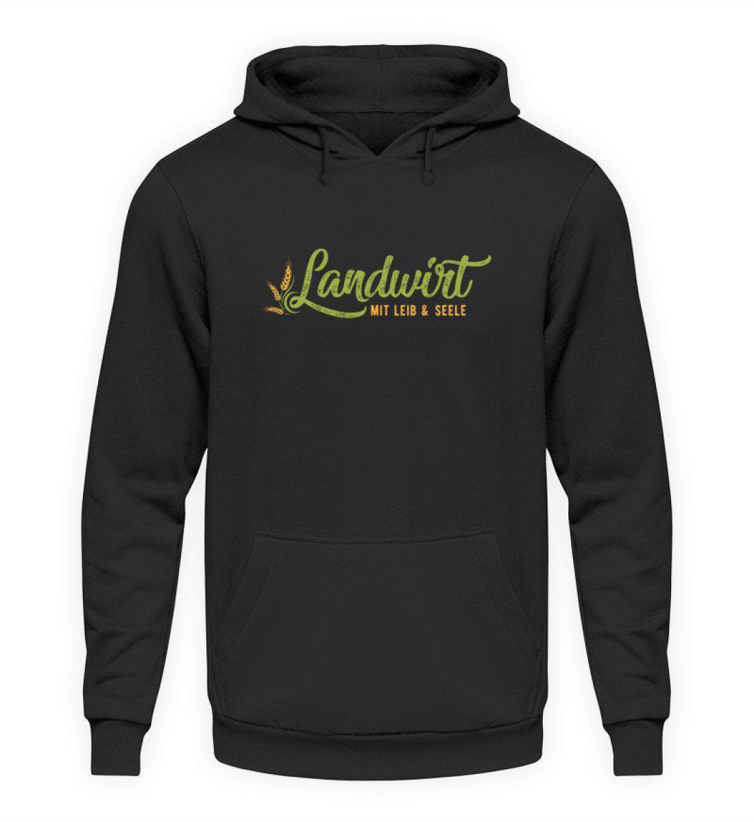 Landwirt mit Leib und Seele · Unisex Kapuzenpullover Hoodie-Unisex Hoodie-Jet Black-XS-Agrarstarz