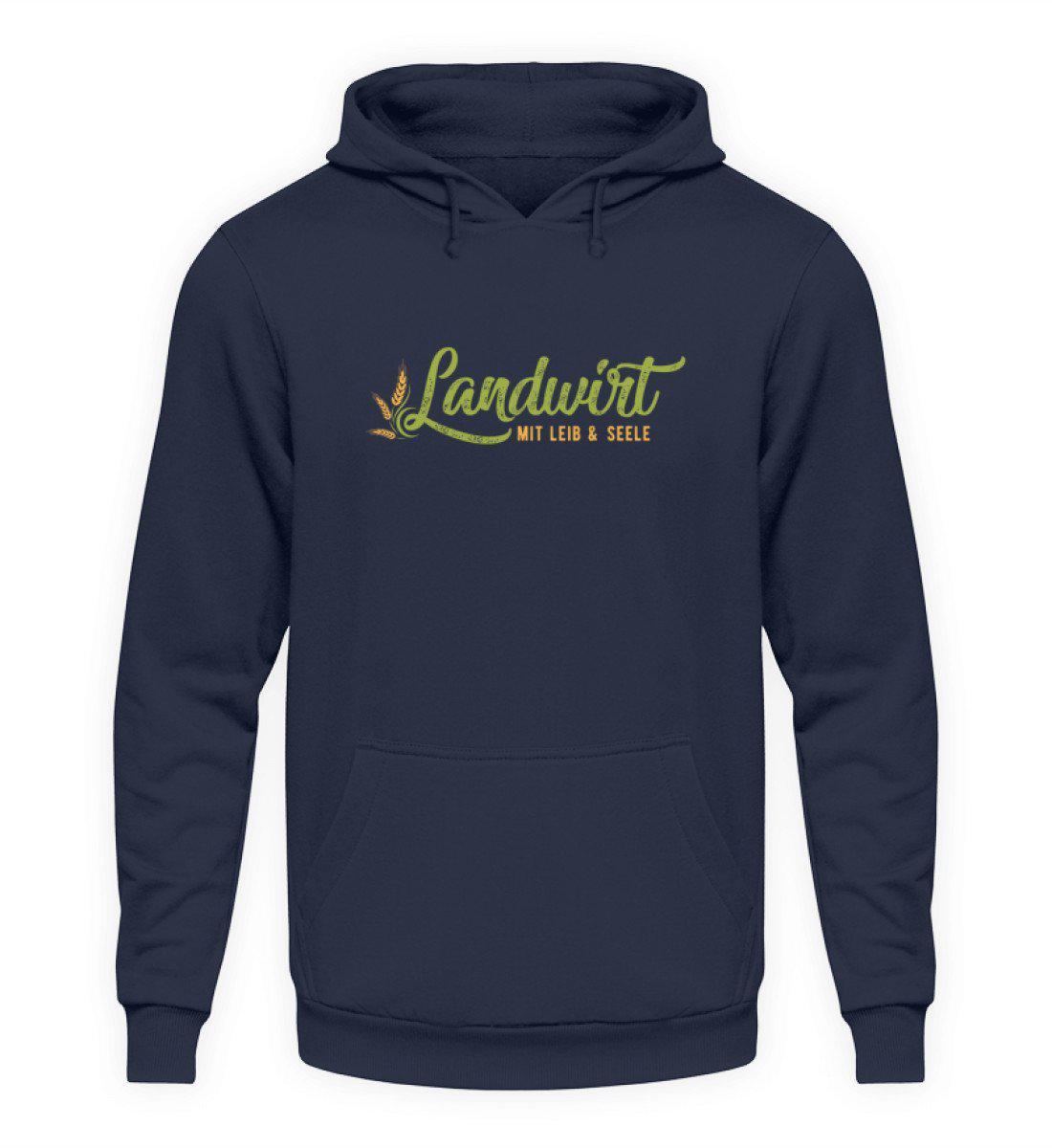 Landwirt mit Leib und Seele · Unisex Kapuzenpullover Hoodie-Unisex Hoodie-Oxford Navy-S-Agrarstarz