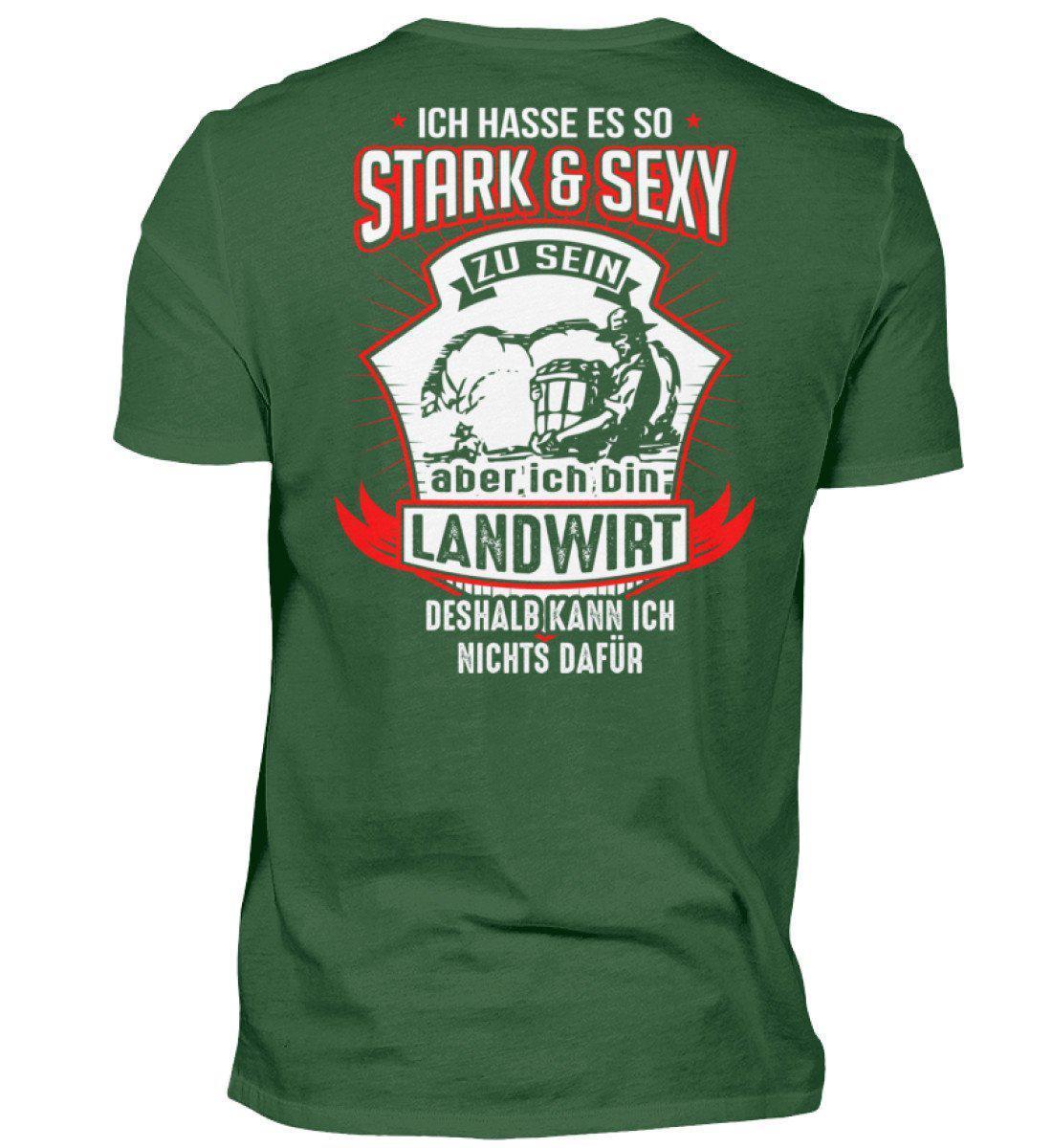 Landwirt stark · Herren T-Shirt-Herren Basic T-Shirt-Bottle Green-S-Agrarstarz