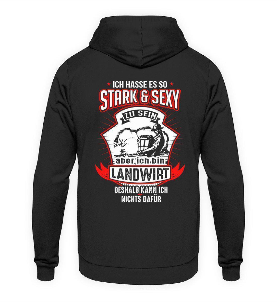 Landwirt stark · Unisex Kapuzenpullover Hoodie-Unisex Hoodie-Jet Black-L-Agrarstarz