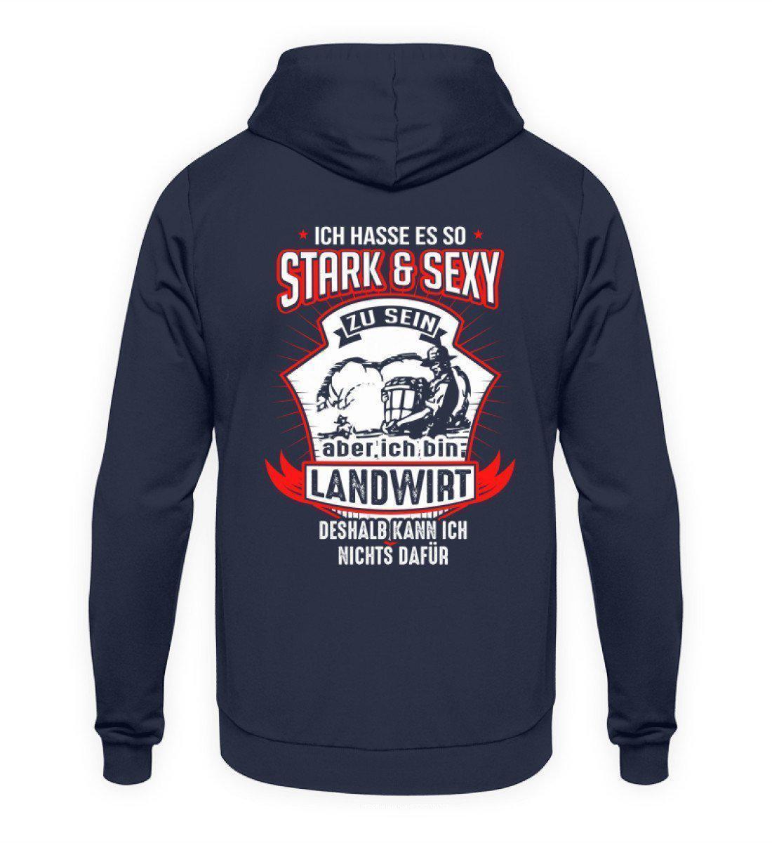 Landwirt stark · Unisex Kapuzenpullover Hoodie-Unisex Hoodie-Oxford Navy-L-Agrarstarz