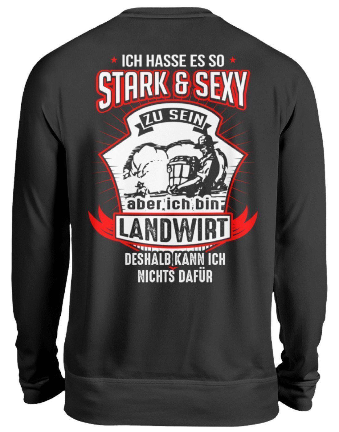 Landwirt stark · Unisex Sweatshirt Pullover-Unisex Sweatshirt-Jet Black-S-Agrarstarz