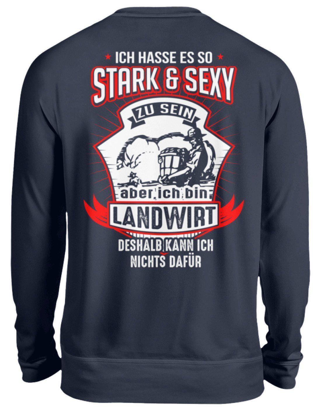 Landwirt stark · Unisex Sweatshirt Pullover-Unisex Sweatshirt-Oxford Navy-S-Agrarstarz