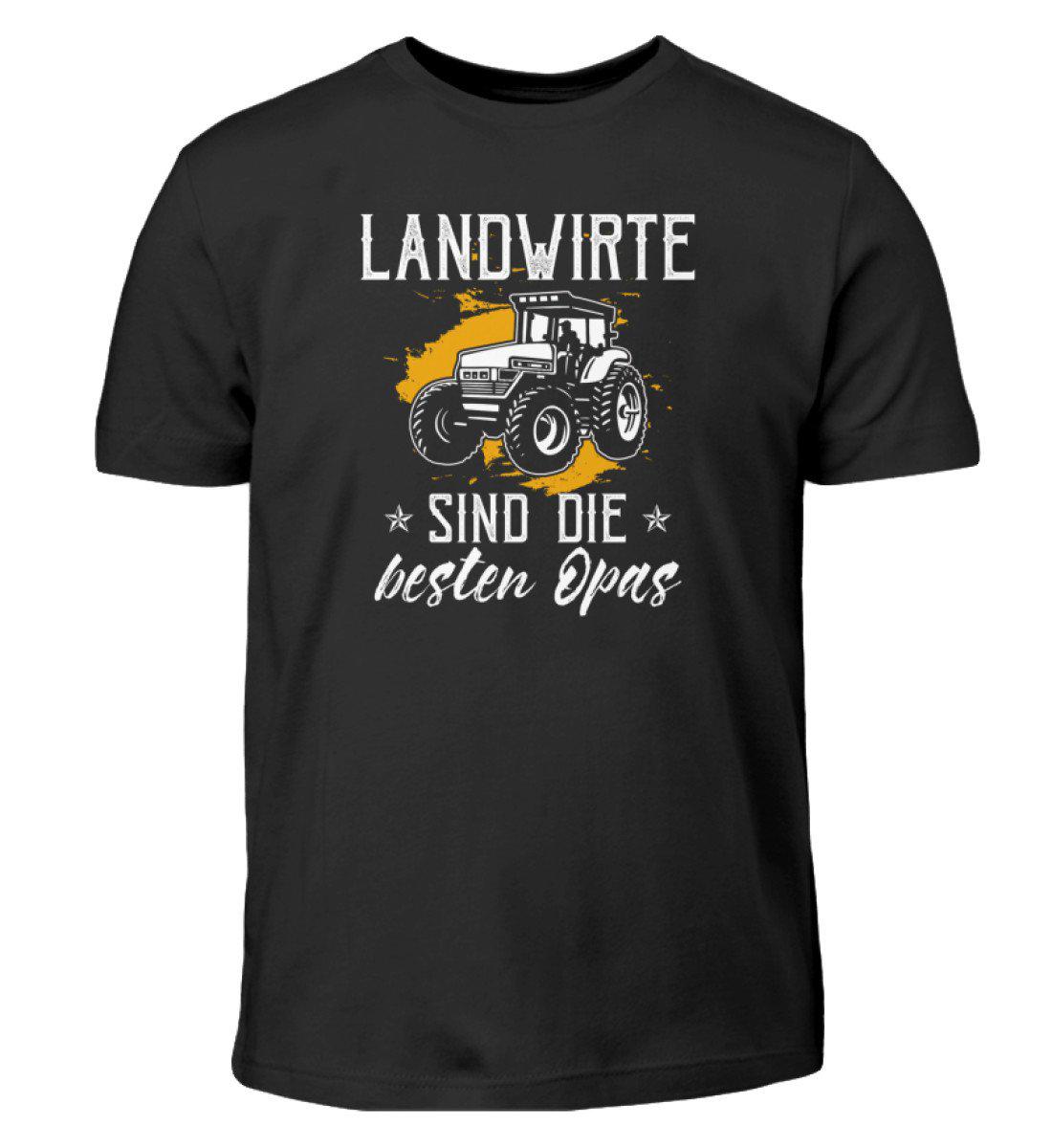 Landwirte besten Opas · Kinder T-Shirt-Kinder T-Shirt-Black-3/4 (98/104)-Agrarstarz