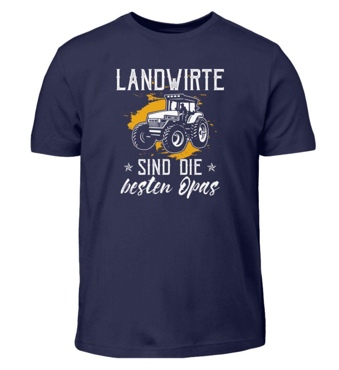 Landwirte besten Opas · Kinder T-Shirt-Kinder T-Shirt-Navy-3/4 (98/104)-Agrarstarz