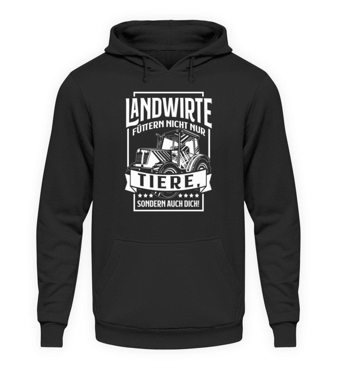 Landwirte füttern auch dich · Unisex Kapuzenpullover Hoodie-Unisex Hoodie-Jet Black-S-Agrarstarz