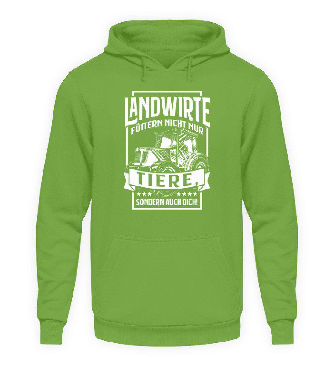 Landwirte füttern auch dich · Unisex Kapuzenpullover Hoodie-Unisex Hoodie-LimeGreen-S-Agrarstarz