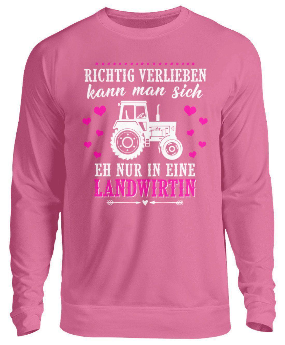 Landwirtin verlieben · Unisex Sweatshirt Pullover-Unisex Sweatshirt-Candyfloss Pink-S-Agrarstarz