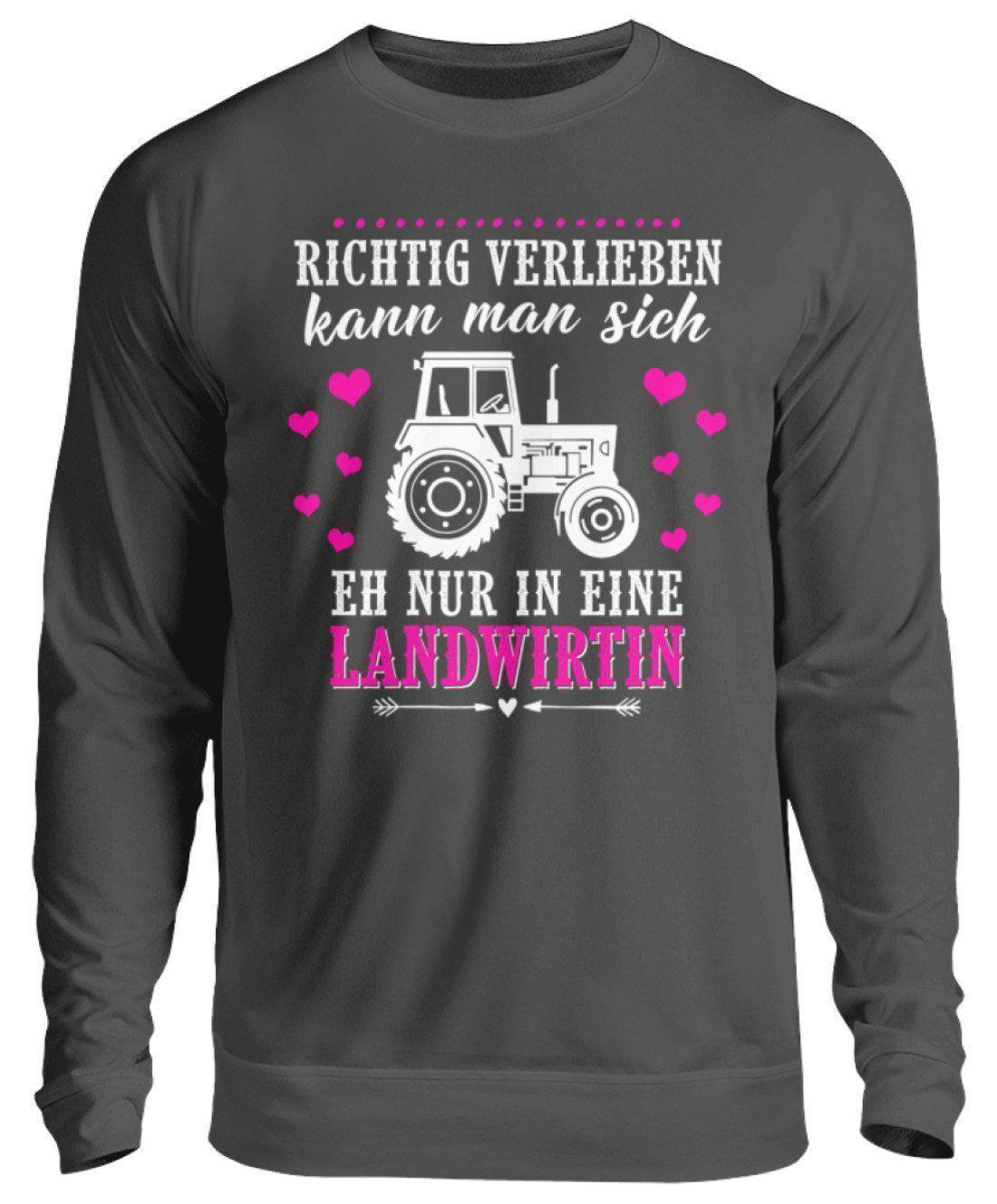 Landwirtin verlieben · Unisex Sweatshirt Pullover-Unisex Sweatshirt-Storm Grey (Solid)-S-Agrarstarz