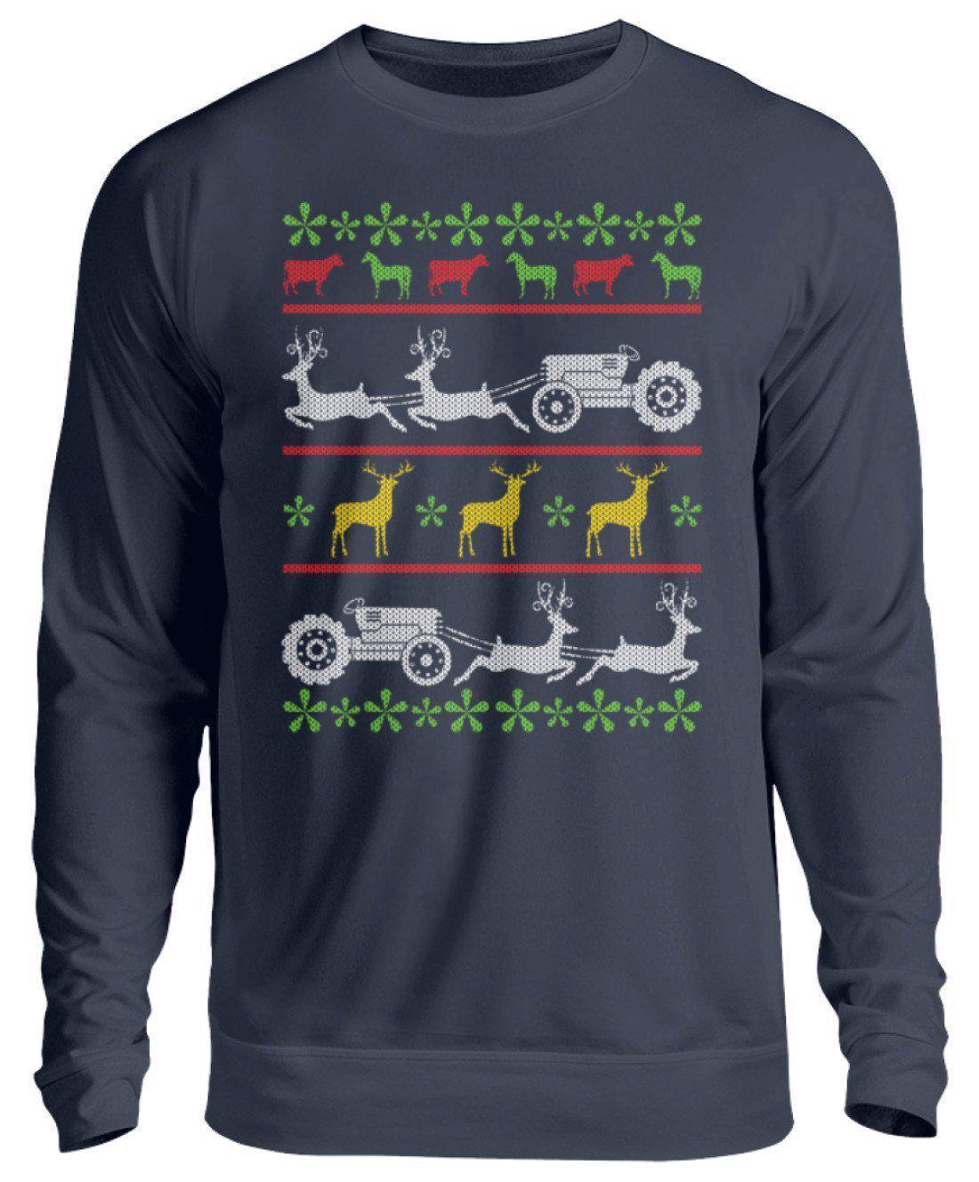 Landwirtschaft 2 Ugly Christmas · Unisex Sweatshirt Pullover 70-Oxford Navy-L-Agrarstarz