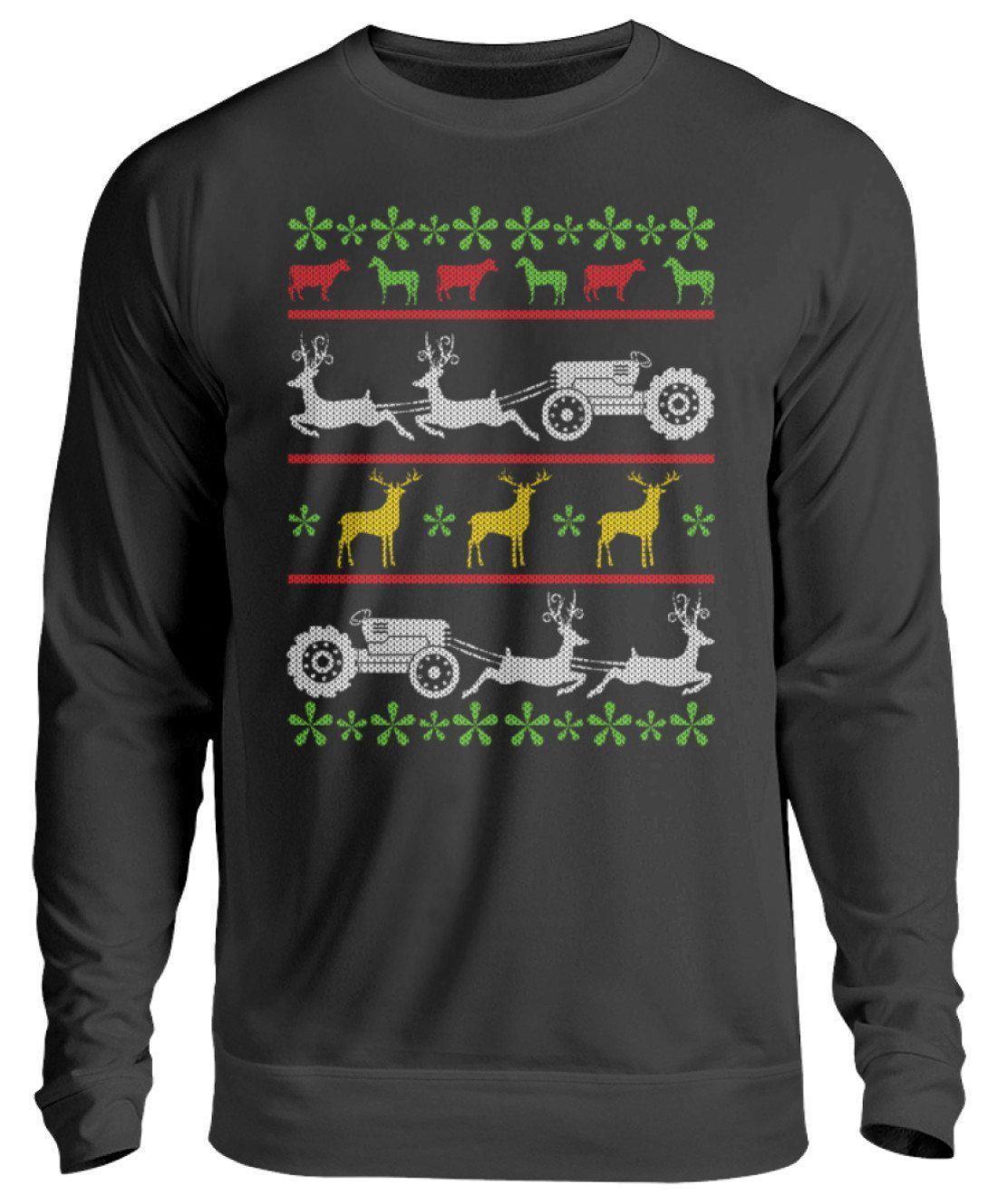 Landwirtschaft 2 Ugly Christmas · Unisex Sweatshirt Pullover-Unisex Sweatshirt-Jet Black-S-Agrarstarz