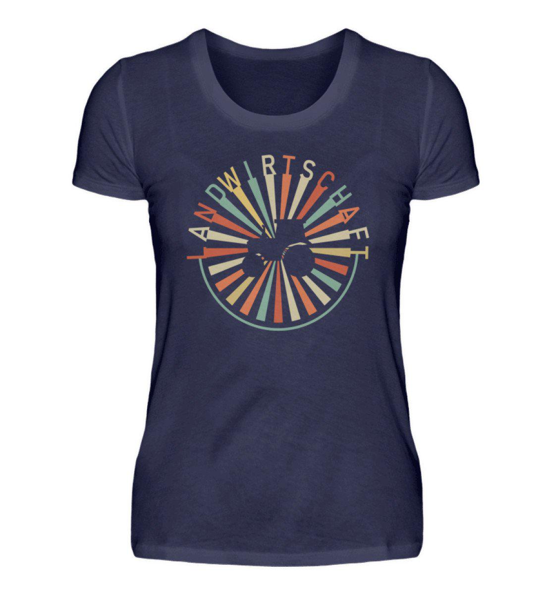Landwirtschaft Retro · Damen T-Shirt-Damen Basic T-Shirt-Navy-S-Agrarstarz