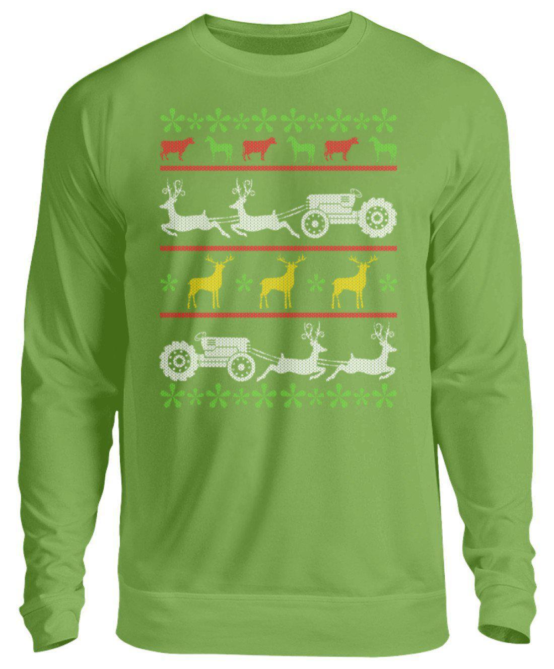 Landwirtschaft Ugly Christmas · Unisex Sweatshirt Pullover-Unisex Sweatshirt-LimeGreen-S-Agrarstarz