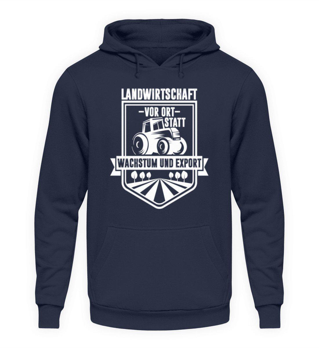 Landwirtschaft vor Ort · Unisex Kapuzenpullover Hoodie-Unisex Hoodie-Oxford Navy-L-Agrarstarz