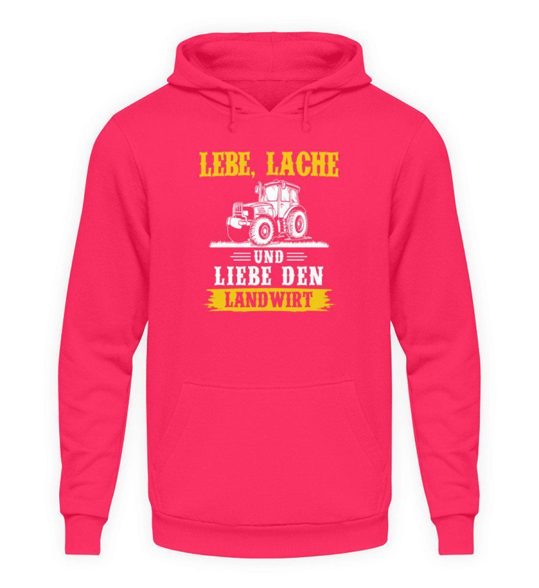 Lebe Lache Liebe Landwirt · Unisex Kapuzenpullover Hoodie-Unisex Hoodie-Hot Pink-S-Agrarstarz