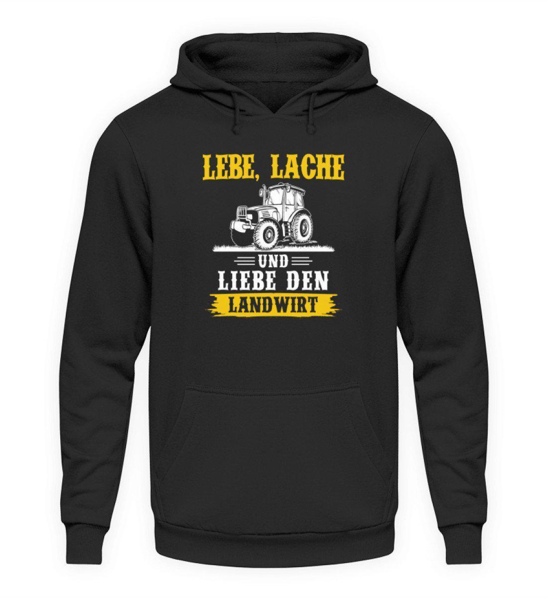 Lebe Lache Liebe Landwirt · Unisex Kapuzenpullover Hoodie-Unisex Hoodie-Jet Black-S-Agrarstarz