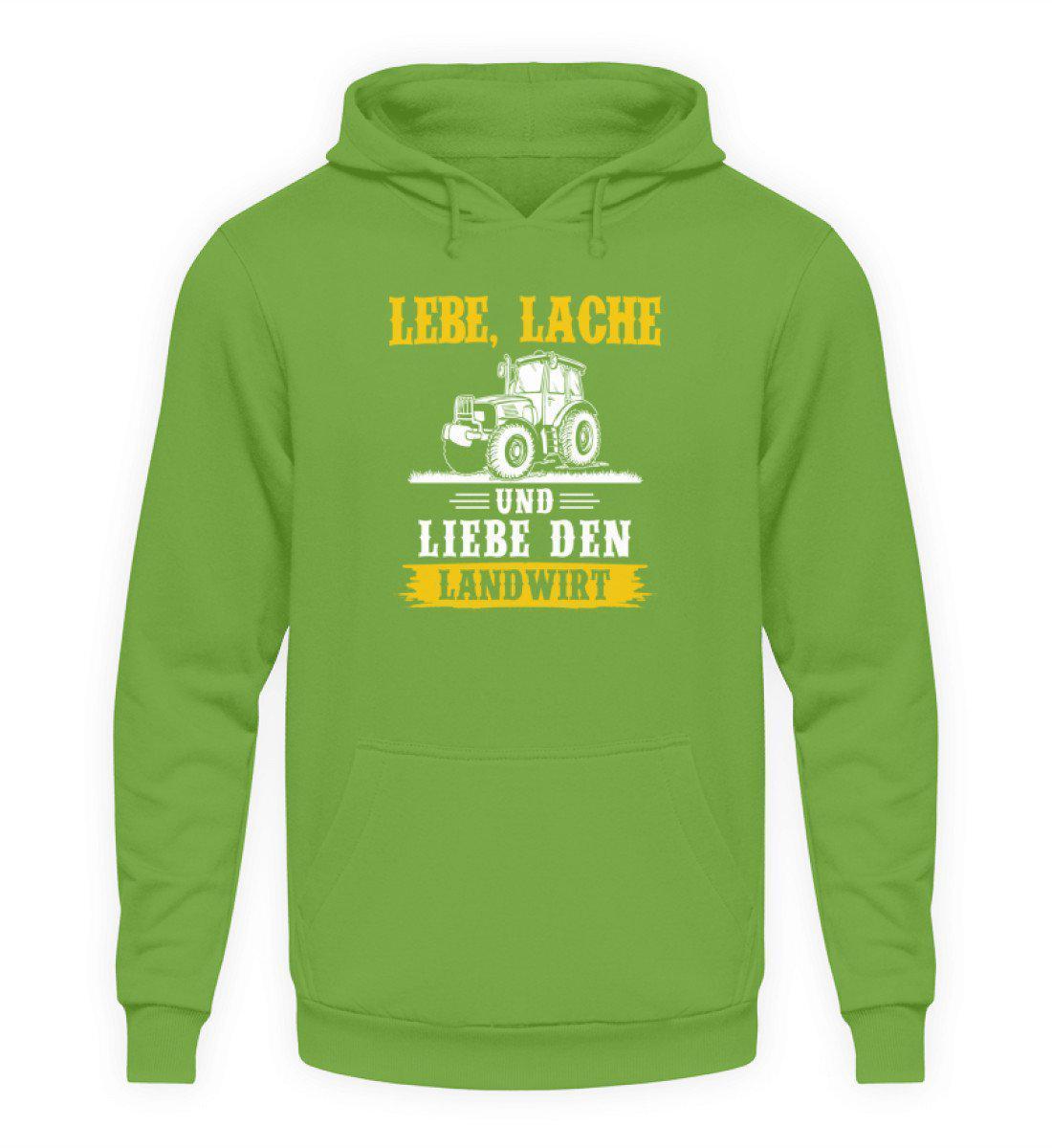 Lebe Lache Liebe Landwirt · Unisex Kapuzenpullover Hoodie-Unisex Hoodie-LimeGreen-S-Agrarstarz