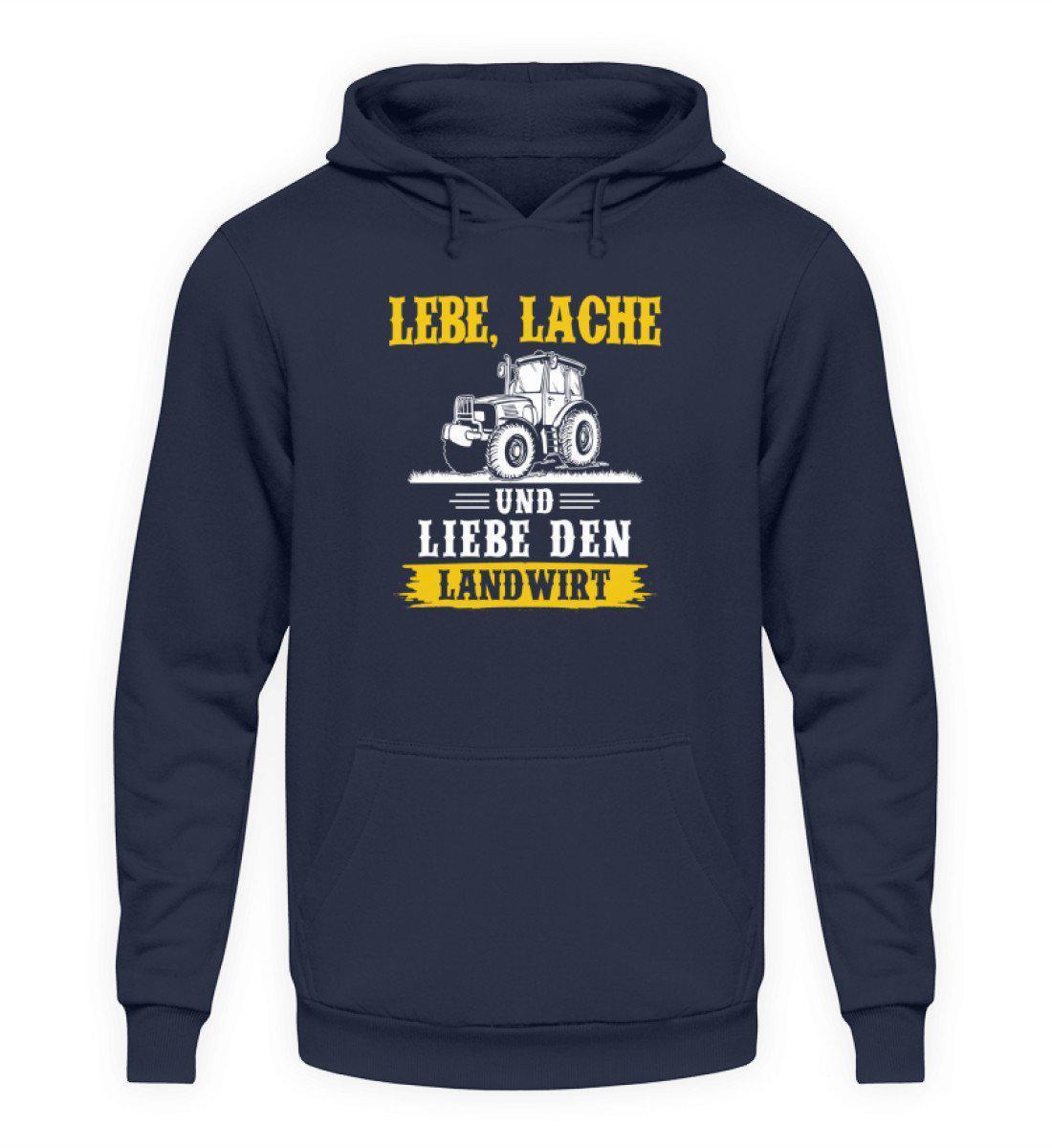 Lebe Lache Liebe Landwirt · Unisex Kapuzenpullover Hoodie-Unisex Hoodie-Oxford Navy-S-Agrarstarz