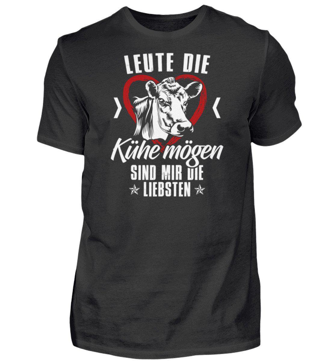 Leute Kühe mögen - Herren Shirt-Herren Basic T-Shirt-Black-S-Agrarstarz