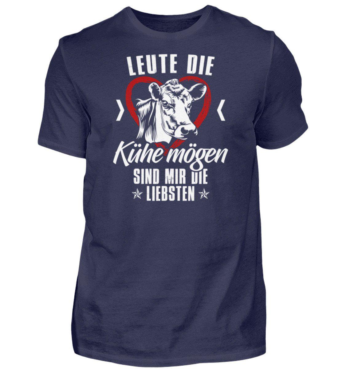 Leute Kühe mögen - Herren Shirt-Herren Basic T-Shirt-Navy-S-Agrarstarz