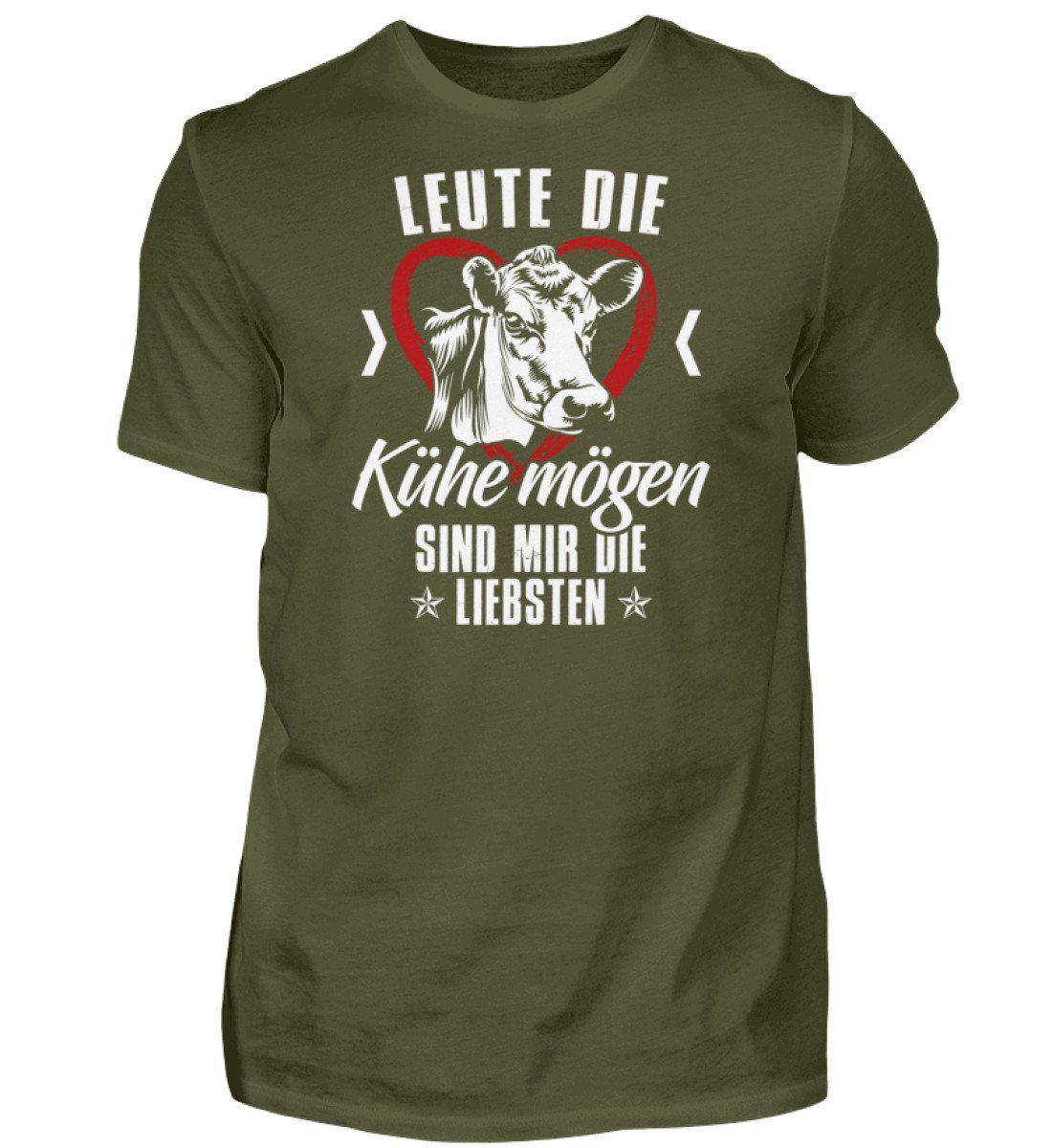 Leute Kühe mögen - Herren Shirt-Herren Basic T-Shirt-Urban Khaki-S-Agrarstarz