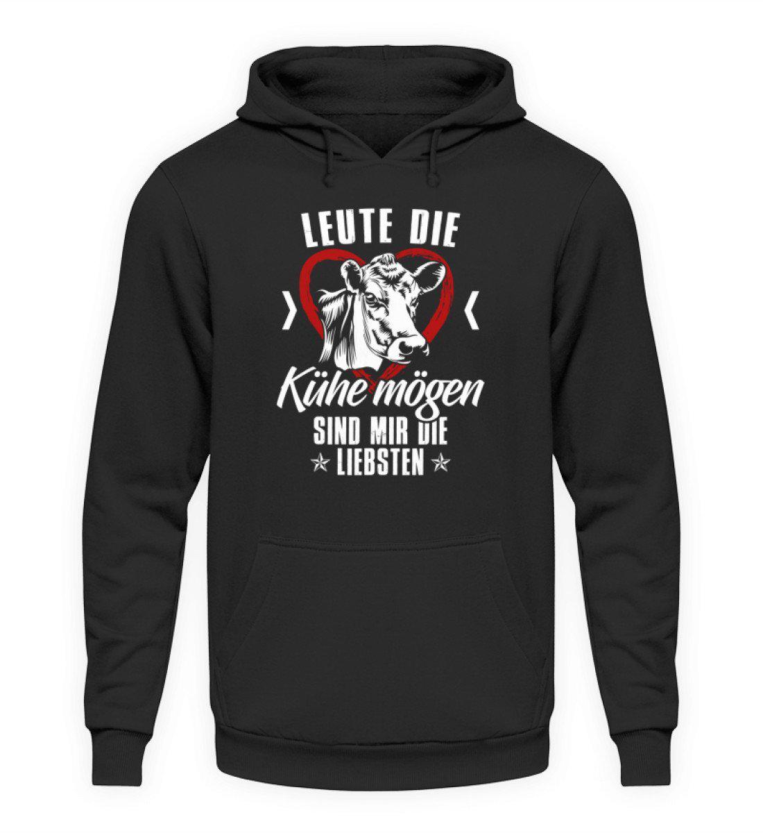 Leute Kühe mögen · Unisex Kapuzenpullover Hoodie-Unisex Hoodie-Jet Black-L-Agrarstarz