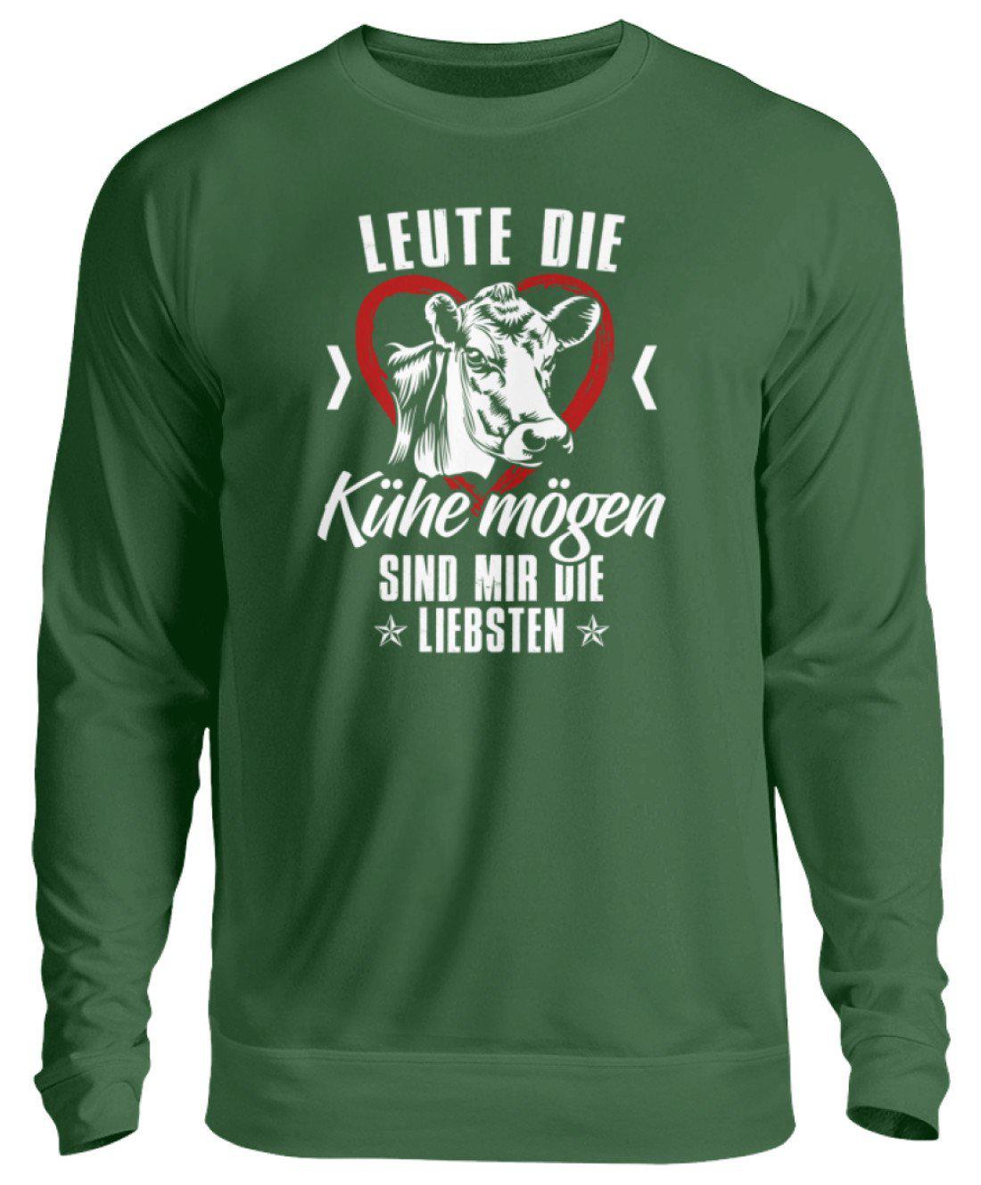 Leute Kühe mögen · Unisex Sweatshirt Pullover-Unisex Sweatshirt-Bottle Green-S-Agrarstarz
