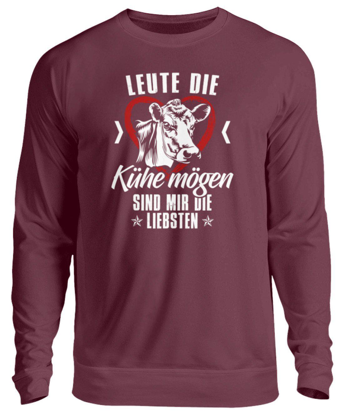 Leute Kühe mögen · Unisex Sweatshirt Pullover-Unisex Sweatshirt-Burgundy-S-Agrarstarz
