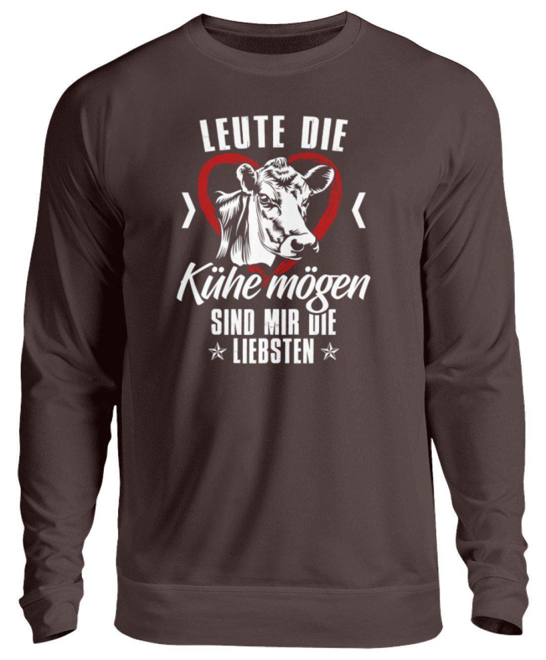 Leute Kühe mögen · Unisex Sweatshirt Pullover-Unisex Sweatshirt-Hot Chocolate-S-Agrarstarz