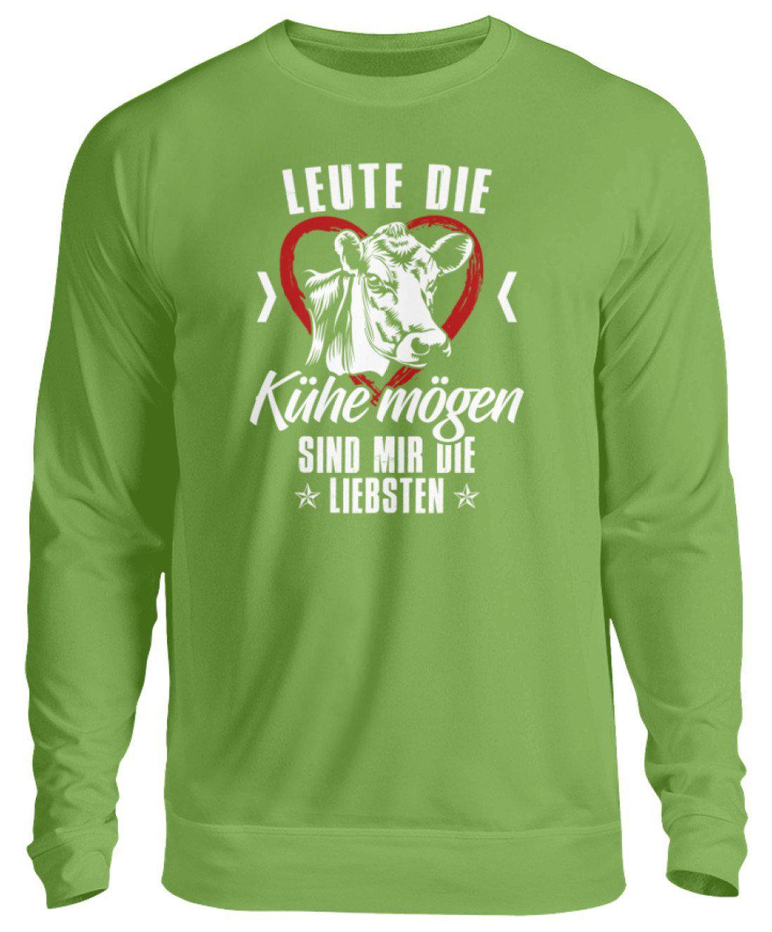 Leute Kühe mögen · Unisex Sweatshirt Pullover-Unisex Sweatshirt-LimeGreen-S-Agrarstarz