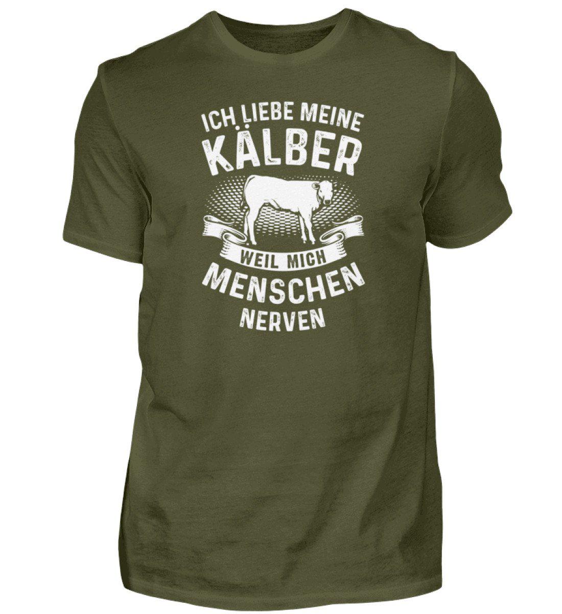 Liebe Kälber Menschen nerven · Herren T-Shirt-Herren Basic T-Shirt-Urban Khaki-S-Agrarstarz
