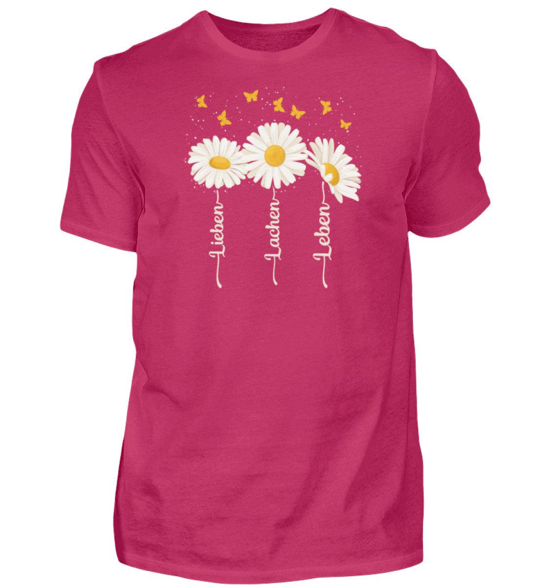 Lieben Lachen Leben Blumen · Herren T-Shirt-Herren Basic T-Shirt-Sorbet-S-Agrarstarz
