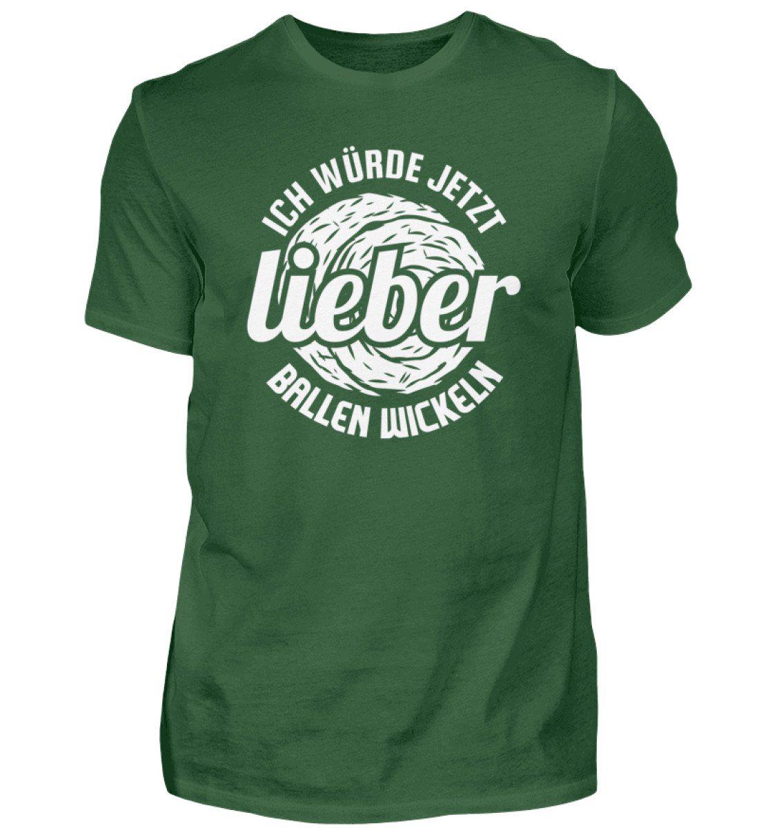 Lieber Ballen wickeln · Herren T-Shirt-Herren Basic T-Shirt-Bottle Green-S-Agrarstarz