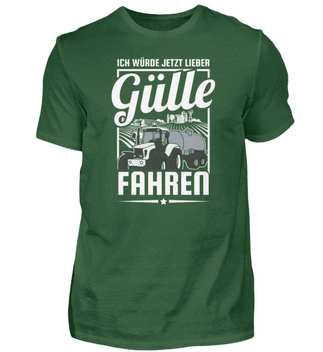 Lieber Gülle fahren · Herren T-Shirt-Herren Basic T-Shirt-Bottle Green-S-Agrarstarz