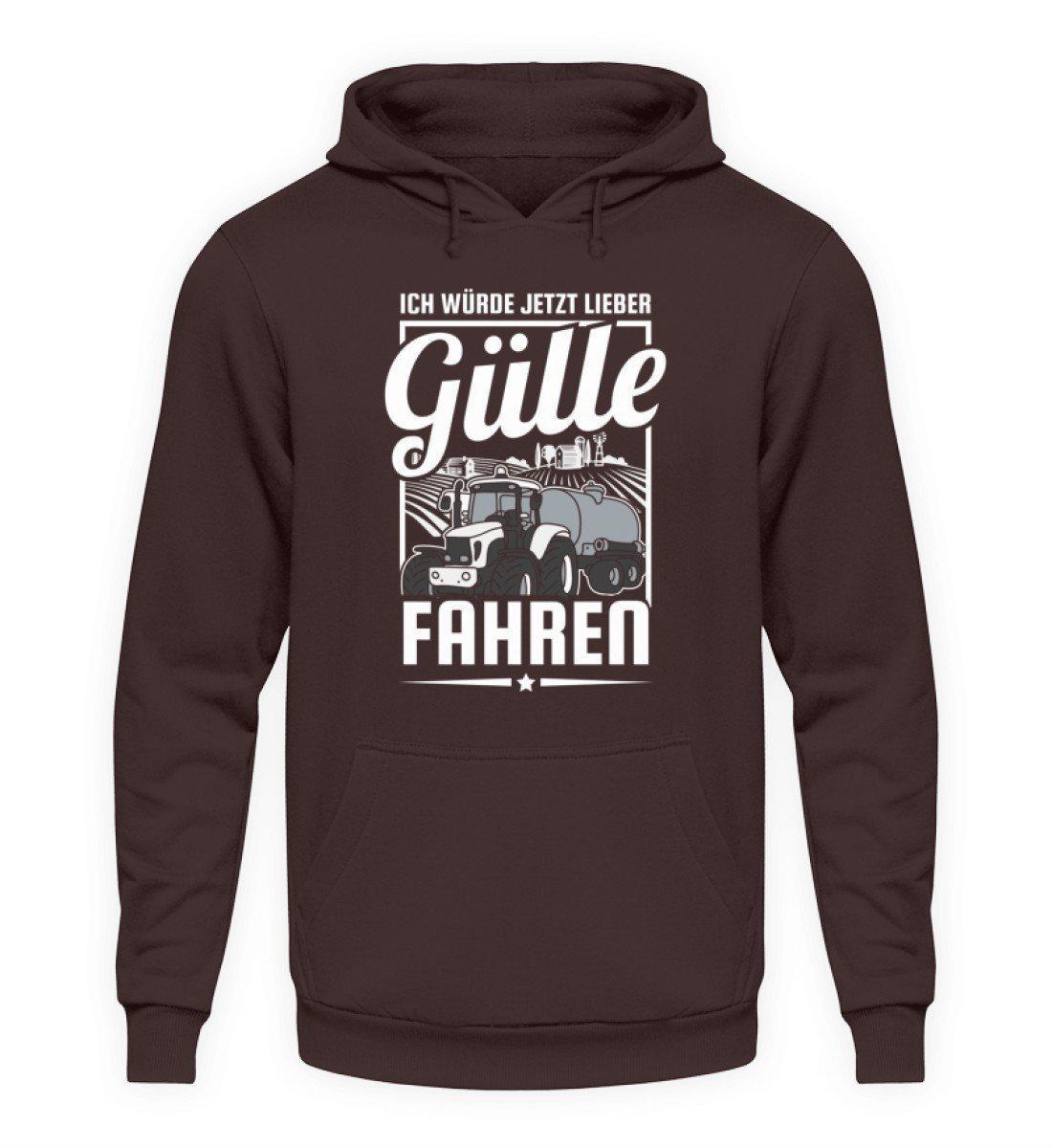 Lieber Gülle fahren · Unisex Kapuzenpullover Hoodie-Unisex Hoodie-Hot Chocolate-L-Agrarstarz