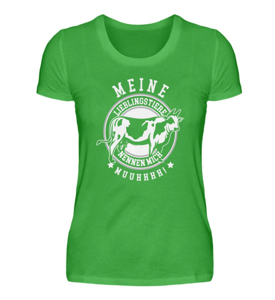 Lieblingstiere Muuhhhh · Damen T-Shirt-Damen Basic T-Shirt-Green Apple-S-Agrarstarz