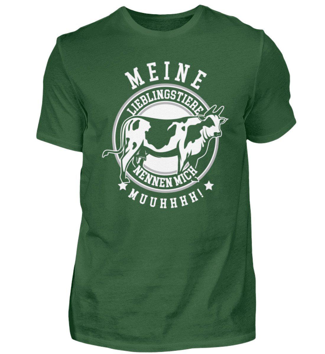 Lieblingstiere Muuhhhh · Herren T-Shirt-Herren Basic T-Shirt-Bottle Green-S-Agrarstarz