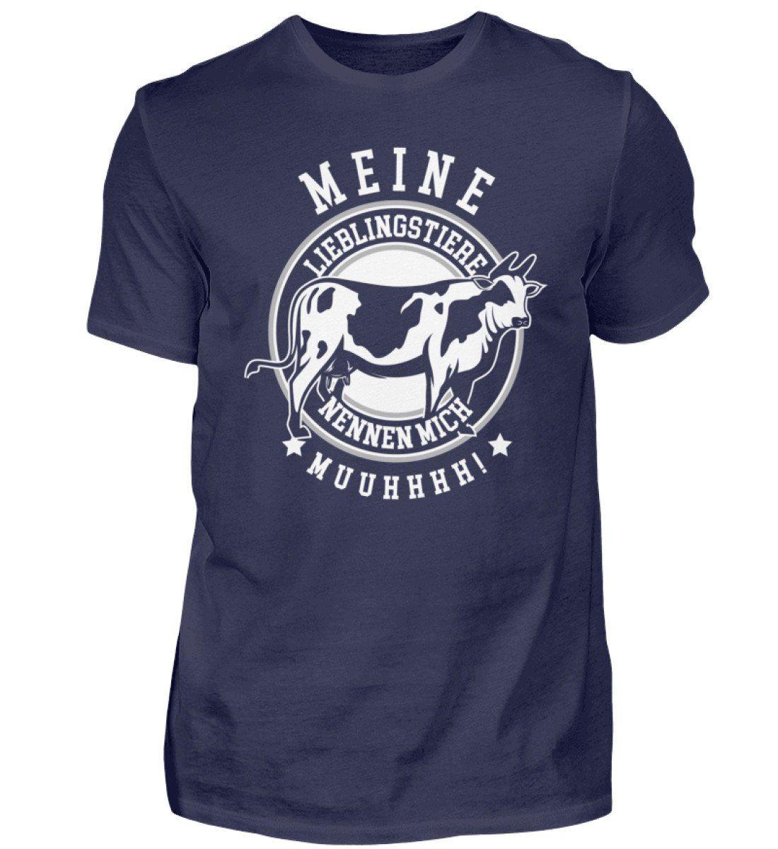 Lieblingstiere Muuhhhh · Herren T-Shirt-Herren Basic T-Shirt-Navy-S-Agrarstarz