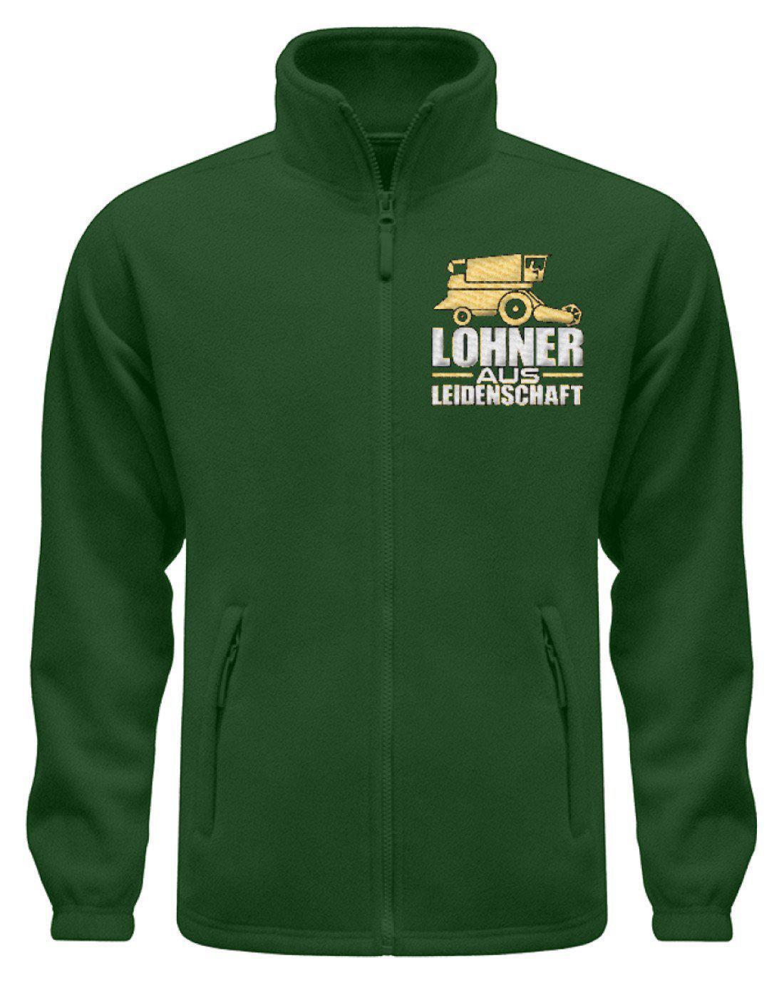 Lohner · Fleece Jacke mit Stick-Fleece Jacke mit Stick-Dark Green-S-Agrarstarz