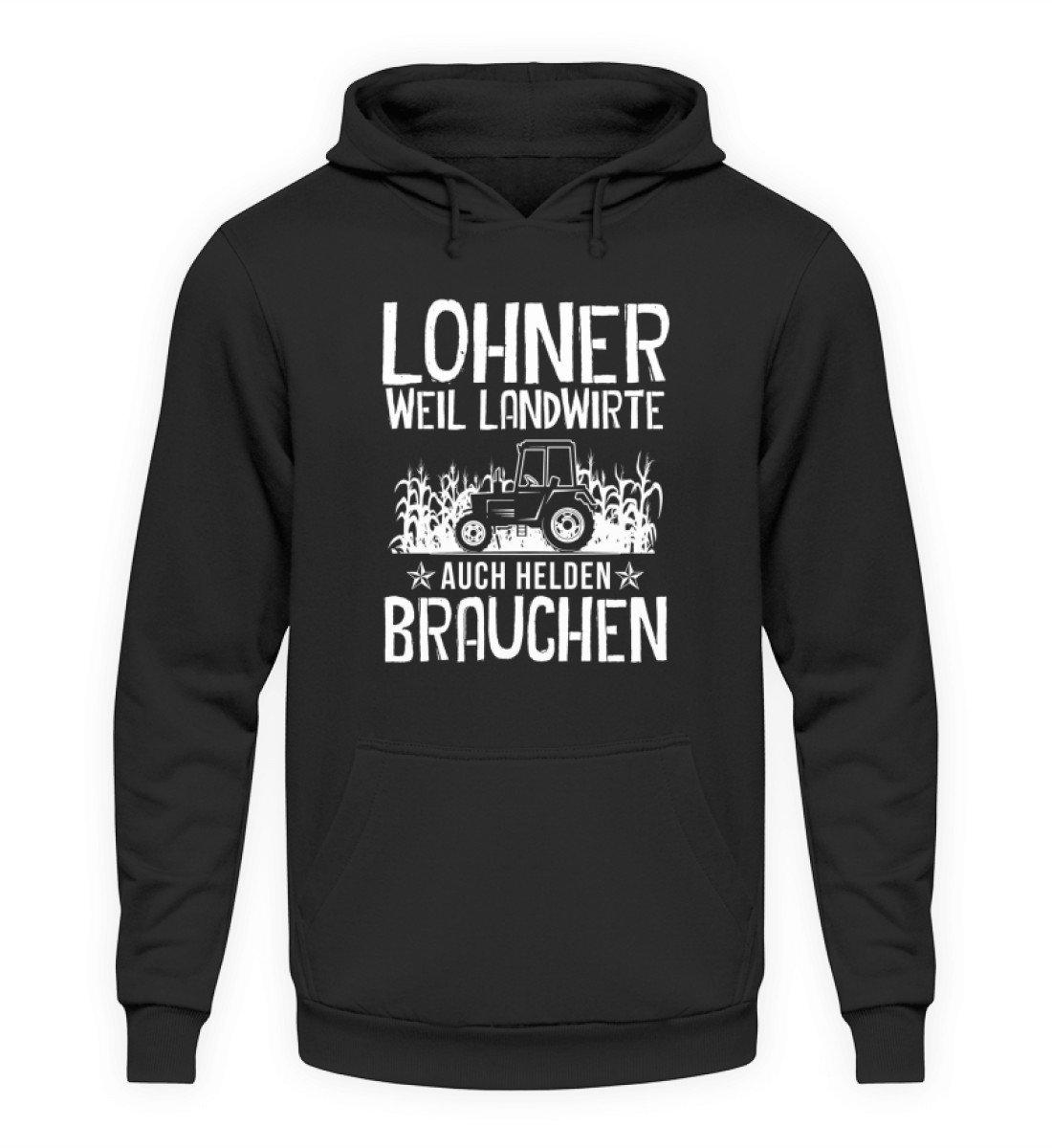 Lohner Helden · Unisex Kapuzenpullover Hoodie-Unisex Hoodie-Jet Black-L-Agrarstarz