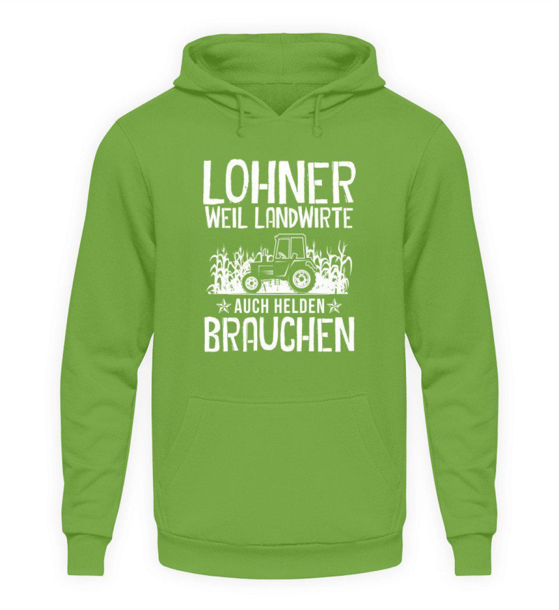 Lohner Helden · Unisex Kapuzenpullover Hoodie-Unisex Hoodie-LimeGreen-L-Agrarstarz
