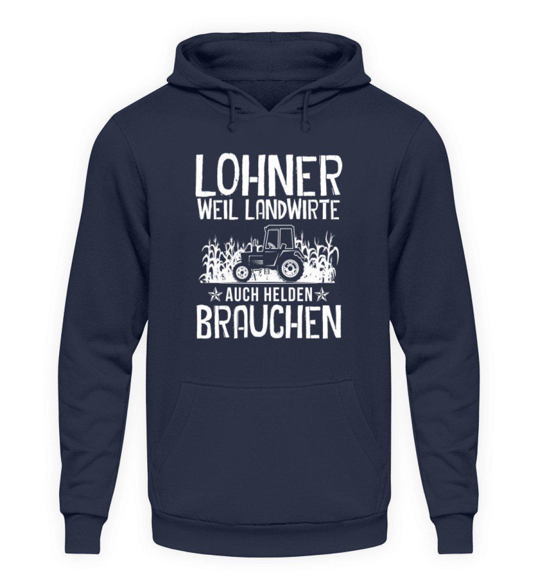 Lohner Helden · Unisex Kapuzenpullover Hoodie-Unisex Hoodie-Oxford Navy-L-Agrarstarz