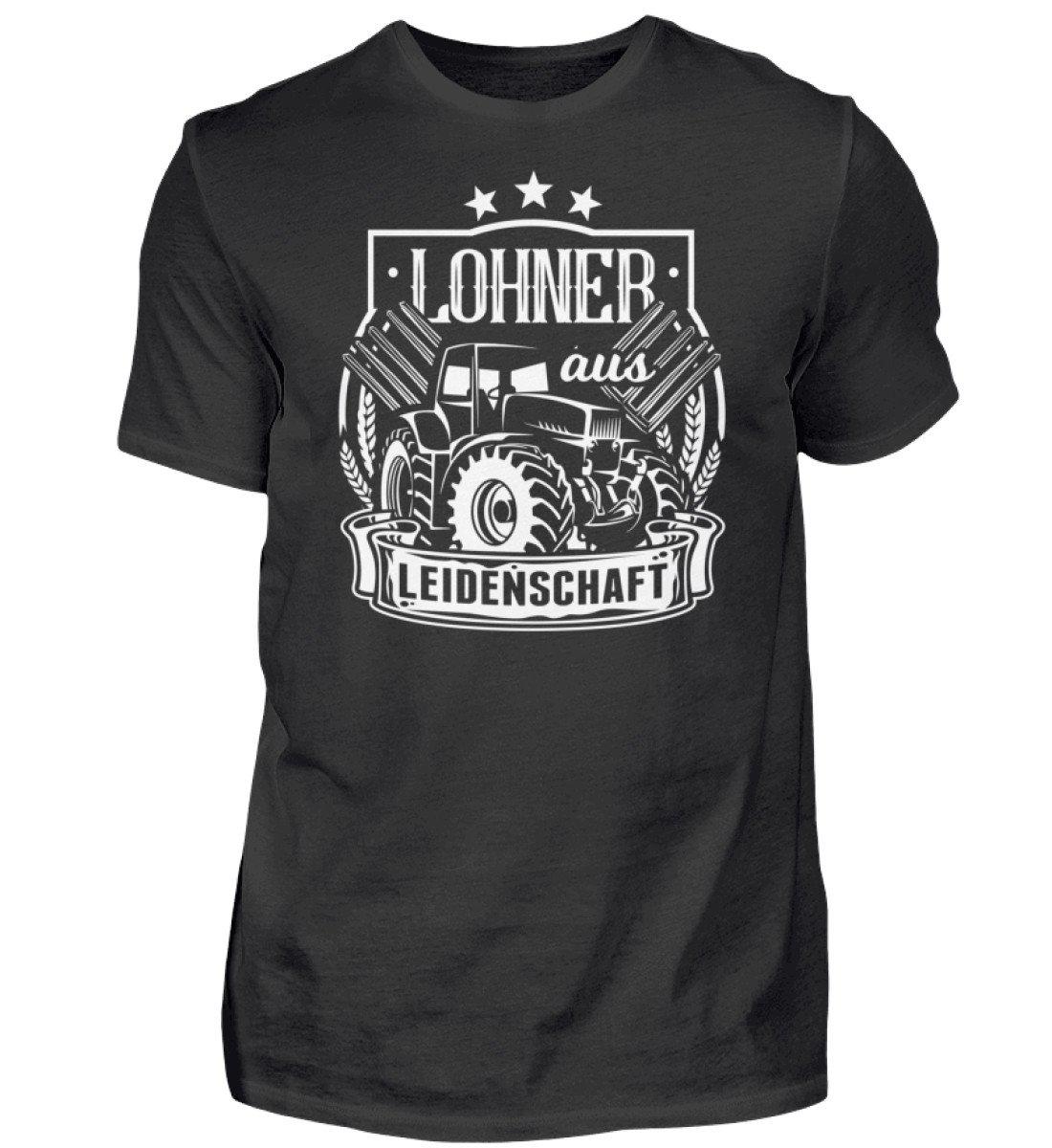 Lohner aus Leidenschaft · Herren T-Shirt-Herren Basic T-Shirt-Black-S-Agrarstarz