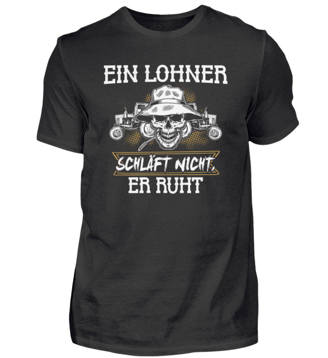 Lohner ruht · Herren T-Shirt-Herren Basic T-Shirt-Black-S-Agrarstarz