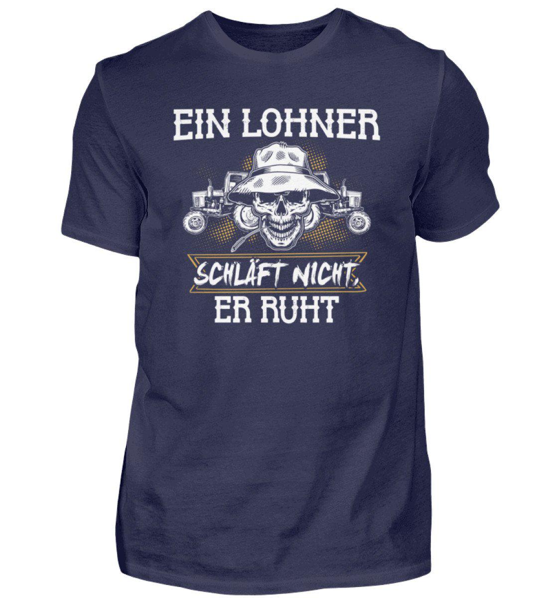 Lohner ruht · Herren T-Shirt-Herren Basic T-Shirt-Navy-S-Agrarstarz