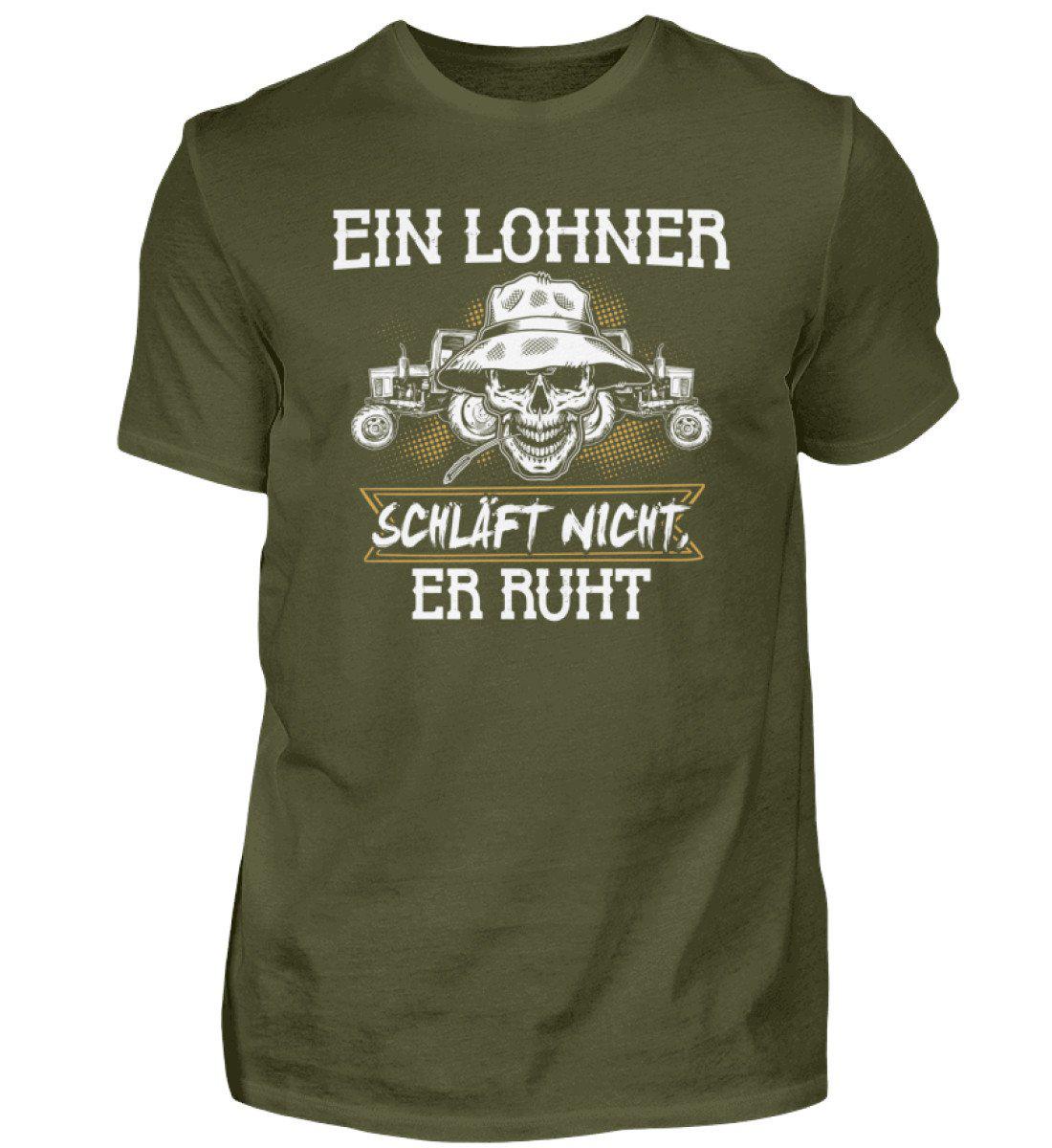 Lohner ruht · Herren T-Shirt-Herren Basic T-Shirt-Urban Khaki-S-Agrarstarz