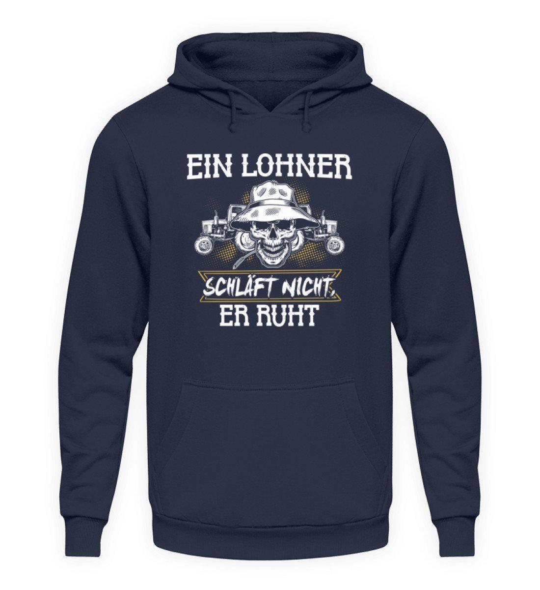 Lohner ruht · Unisex Kapuzenpullover Hoodie-Unisex Hoodie-Oxford Navy-L-Agrarstarz