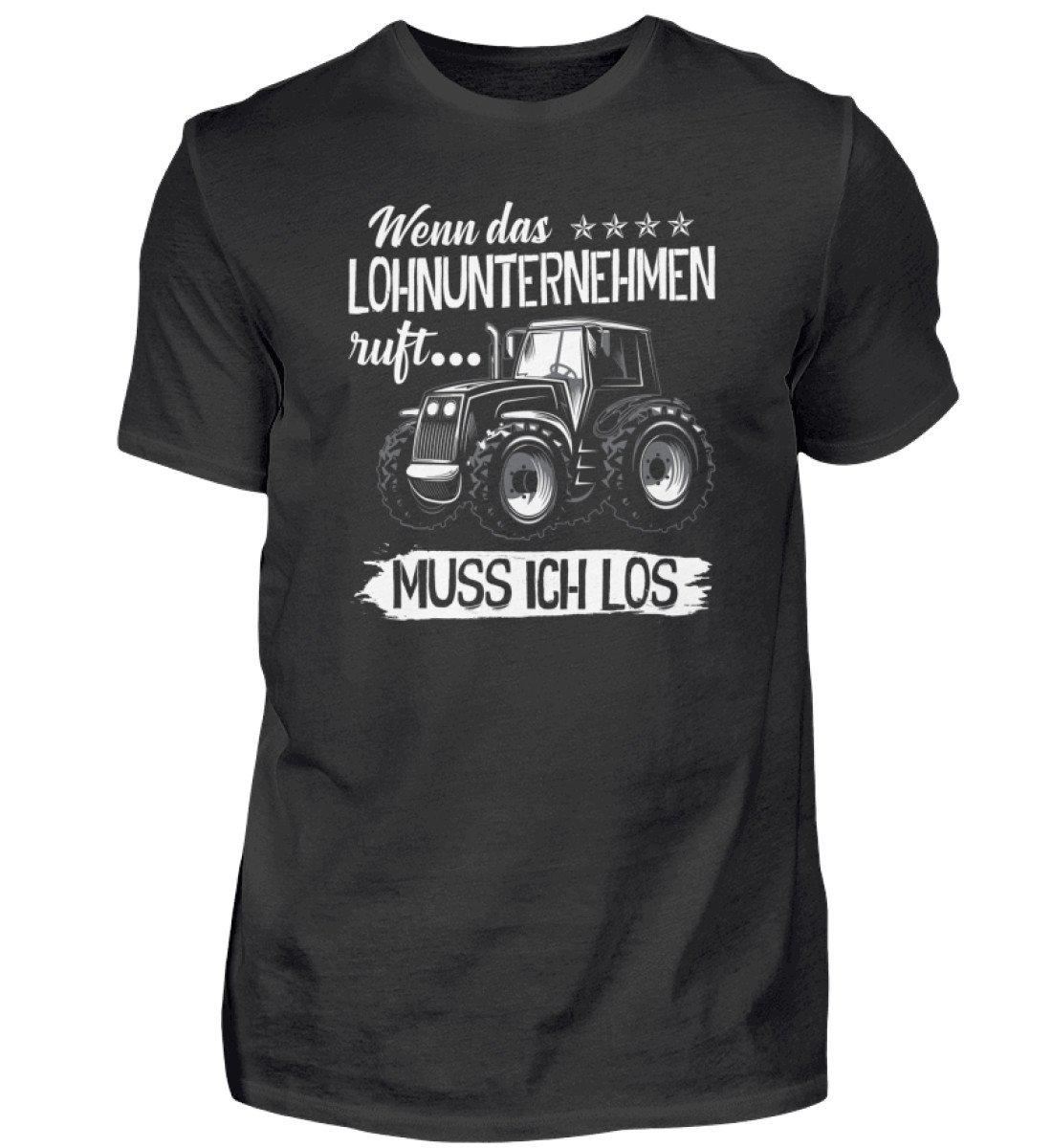 Lohnunternehmen ruft · Herren T-Shirt-Herren Basic T-Shirt-Black-S-Agrarstarz