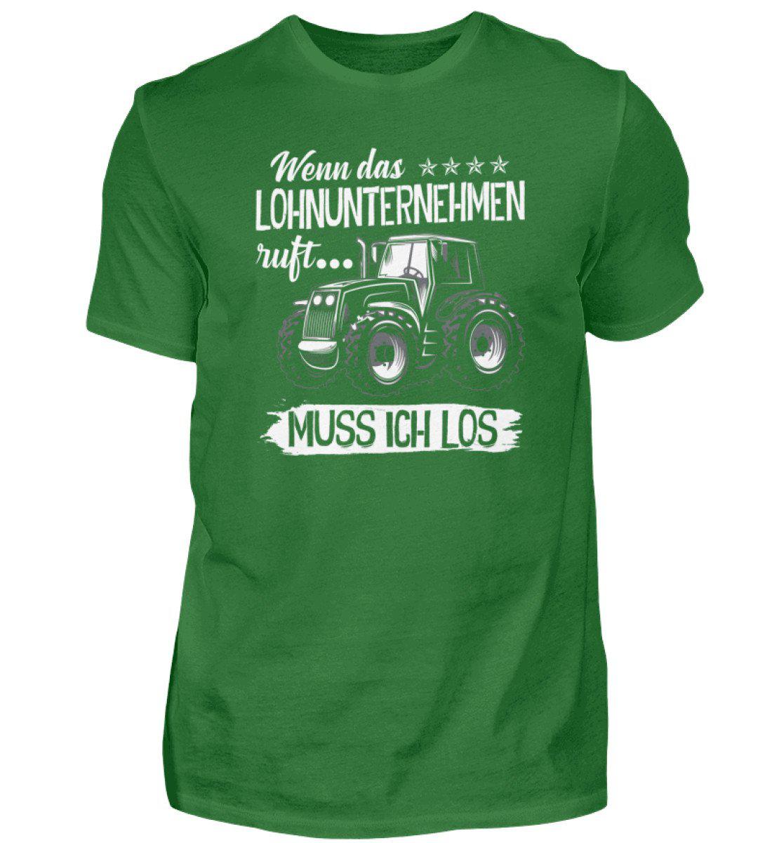Lohnunternehmen ruft · Herren T-Shirt-Herren Basic T-Shirt-Kelly Green-S-Agrarstarz