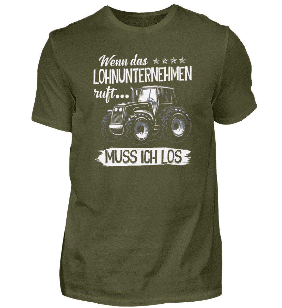 Lohnunternehmen ruft · Herren T-Shirt-Herren Basic T-Shirt-Urban Khaki-S-Agrarstarz
